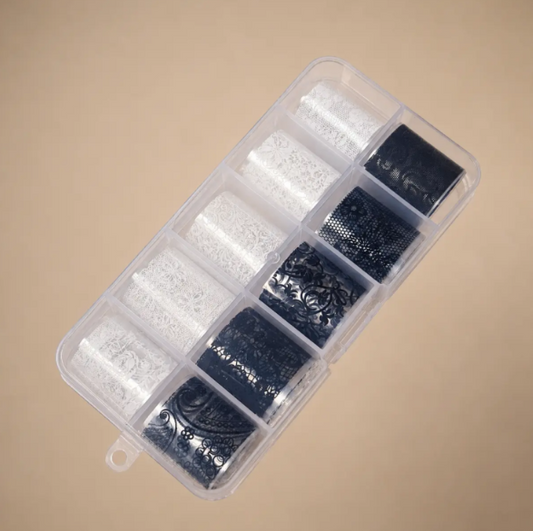 Foil Dentelle N&B (10pcs)
