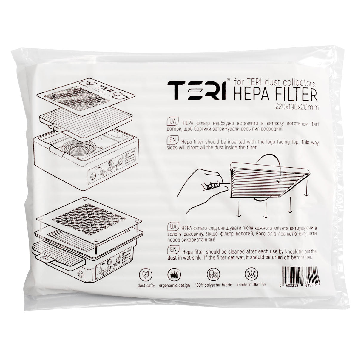 Filtre HEPA universel pour aspirateurs Teri