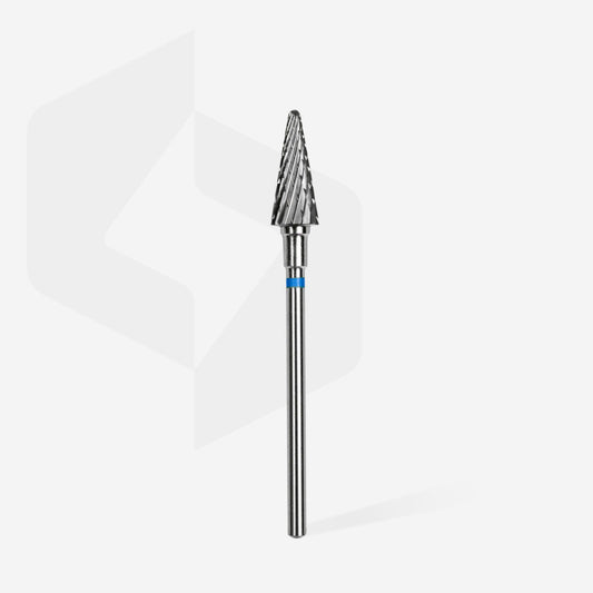 Foret en carbure, « cône », bleu, diamètre tête 6 mm, partie active 14 mm