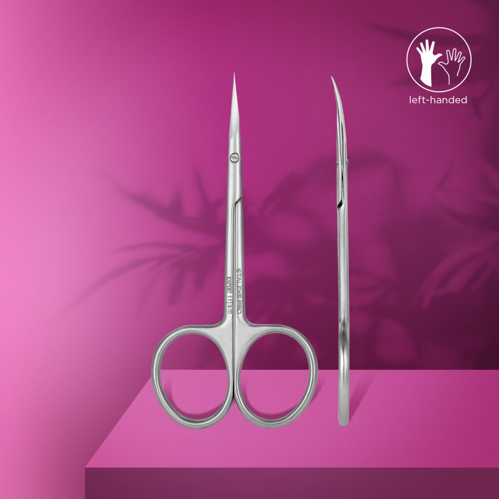 Ciseaux professionnels pour cuticules pour les GAUCHERS EXPERT 11 TYPE 3