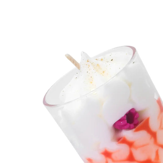 Petite bougie chantilly Pêche