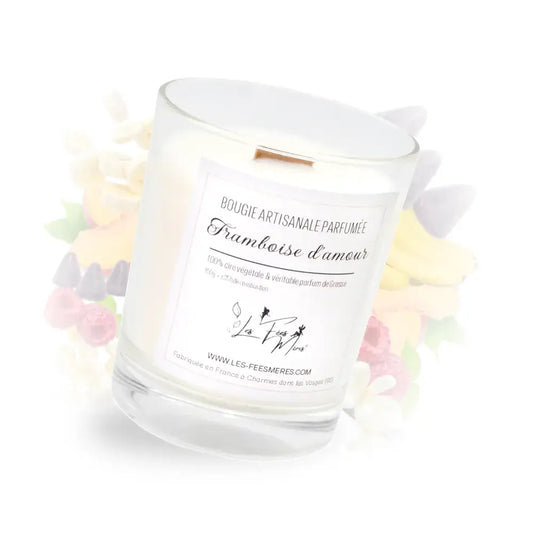 Bougie parfumée framboise d'amour