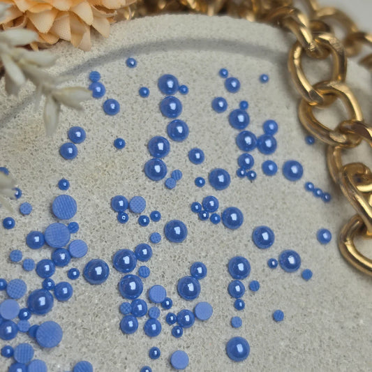 Demi-perles Bleu Ciel