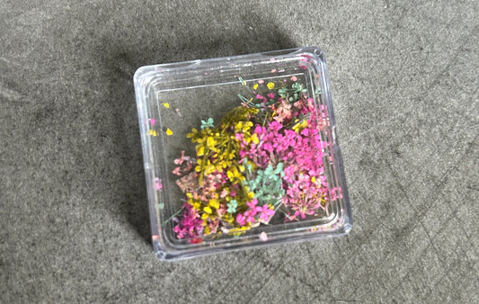 Boîte de fleurs séchées