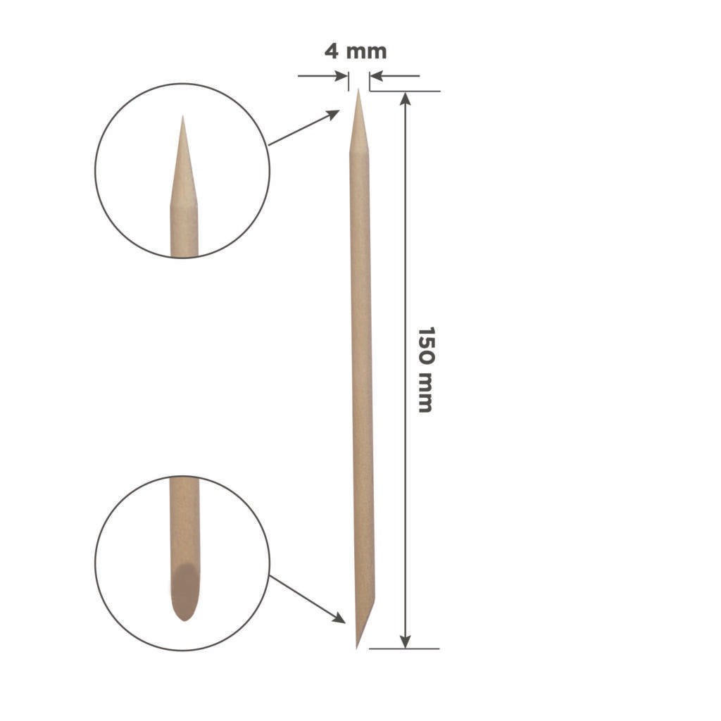 Bâton en bois EXPERT 150 mm (100 pièces)