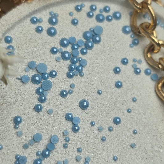 Demi-perles Bleu clair