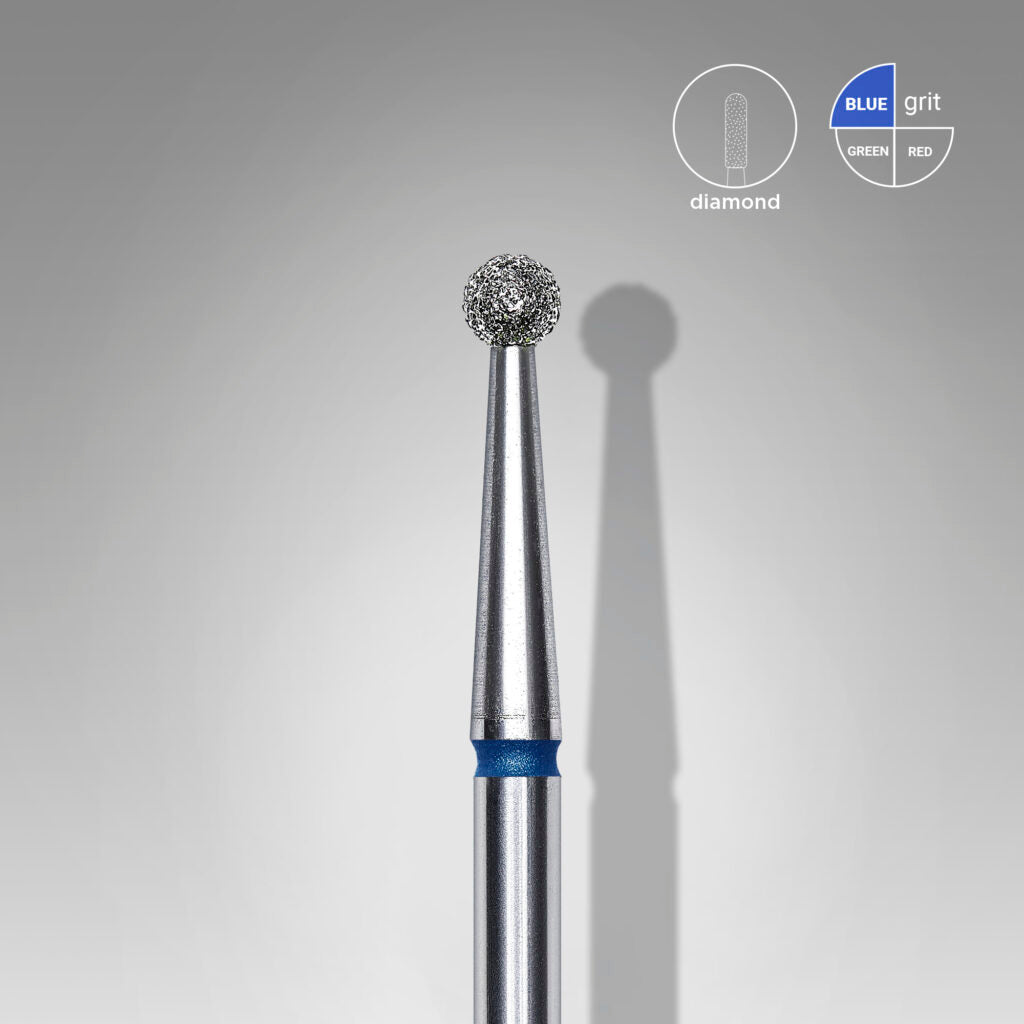 Foret diamanté « boule » BLEU, diamètre de tête 2.5 mm