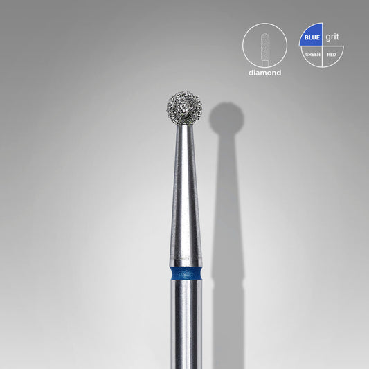 Foret diamanté « boule » BLEU, diamètre de tête 2.5 mm