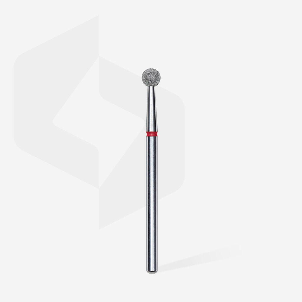 Foret diamanté « boule » ROUGE, diamètre de tête 4 mm