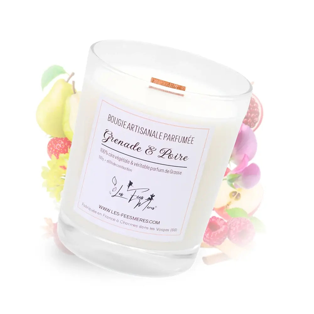 Grande bougie parfumée Grenade - Poire