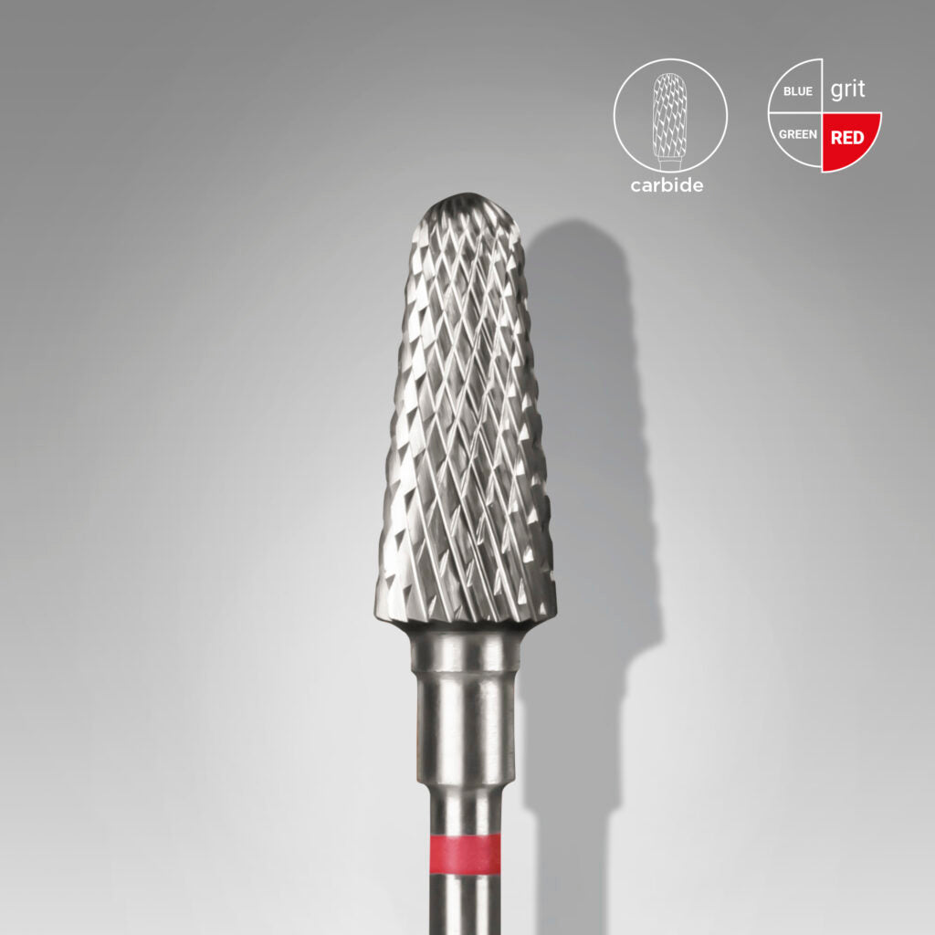 Foret en carbure, « frustum », rouge, diamètre de la tête 6 mm/partie active 14 mm