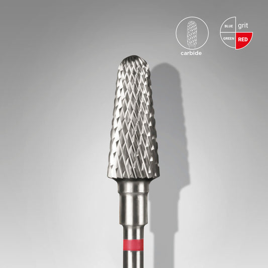 Foret en carbure, « frustum », rouge, diamètre de la tête 6 mm/partie active 14 mm