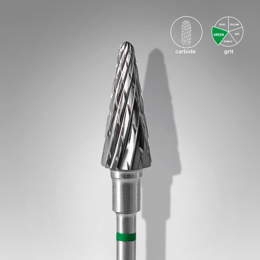 Foret en carbure, « cône », vert, diamètre tête 6 mm, partie active 14 mm