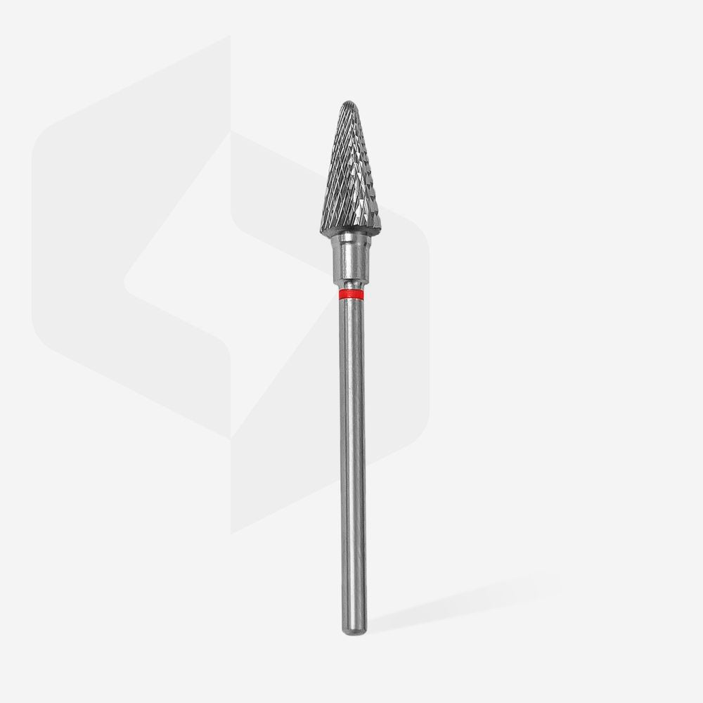 Foret en carbure, « cône », rouge, diamètre tête 6 mm, partie active 14 mm