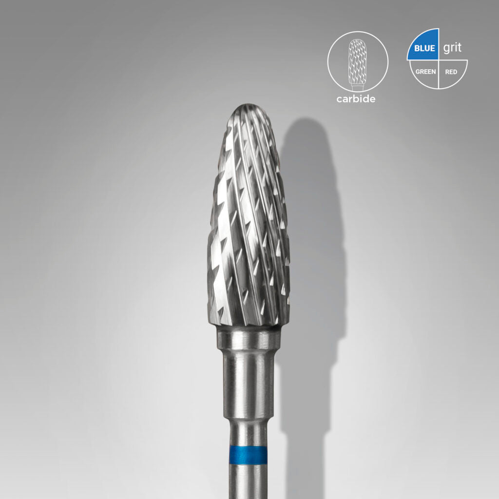 Foret en carbure, « maïs », bleu, diamètre tête 5 mm, partie active 13 mm