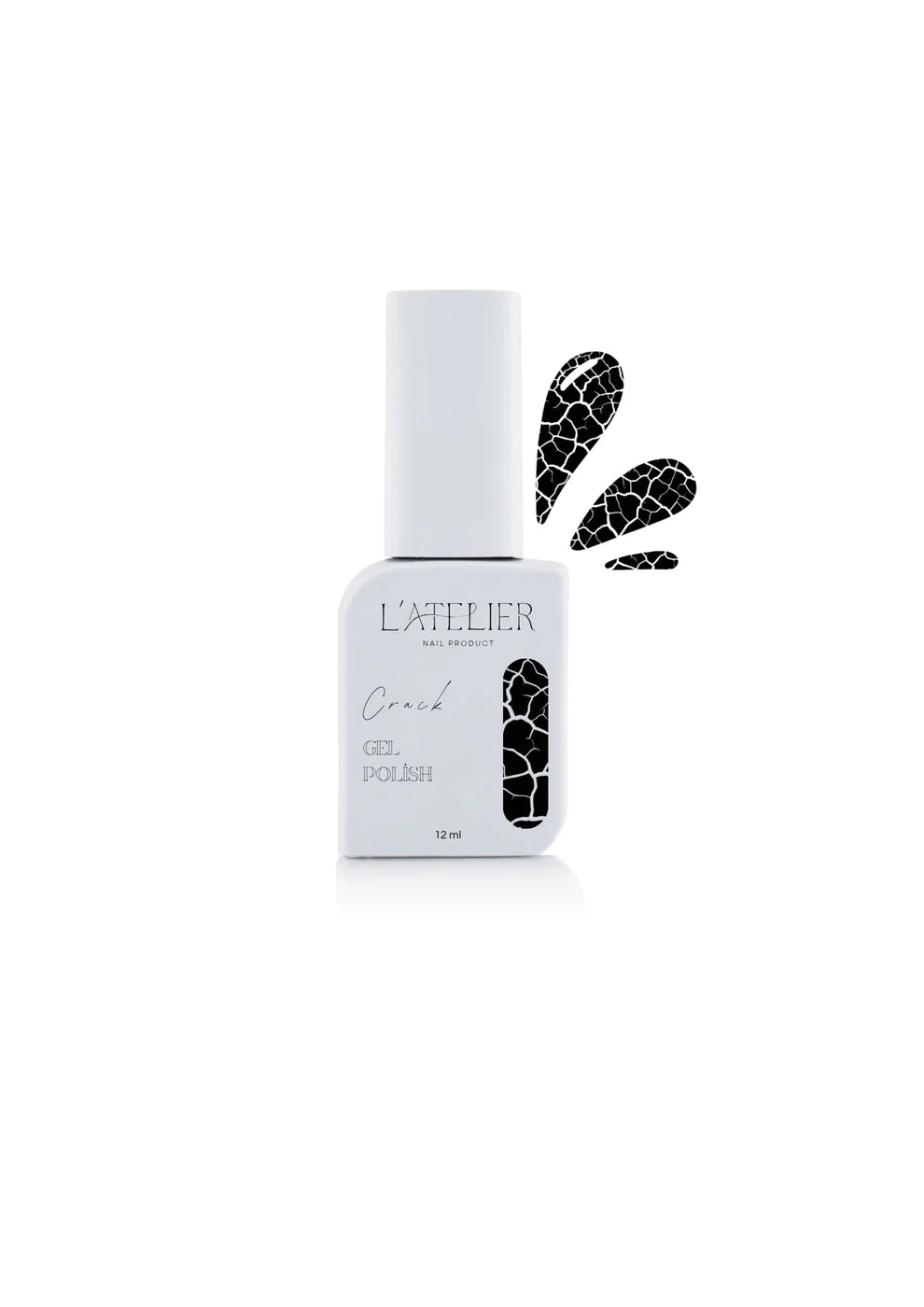 Vernis semi permanent - Crack black