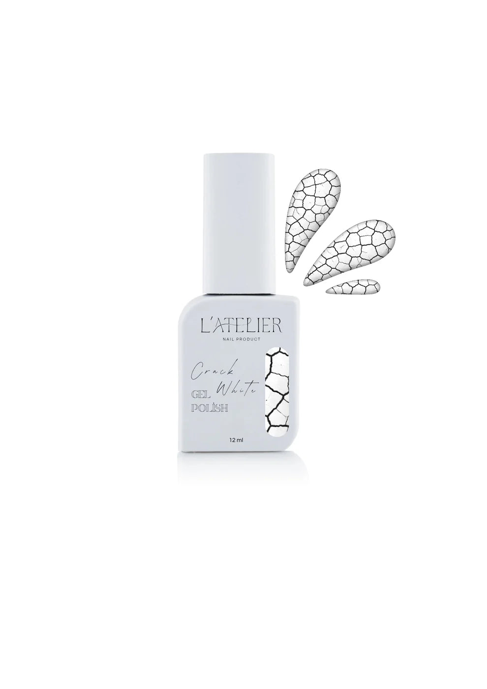 Vernis semi permanent - Crack white
