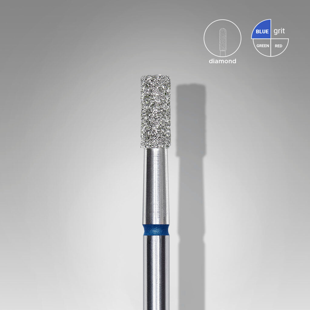 Foret à ongles diamanté, « cylindre », BLEU, diamètre de la tête 2,5 mm/partie active 6 mm