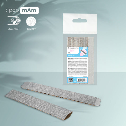 Limes jetables papmAm pour lime à ongles simple Staleks Pro Smart 20, grain 180 (30 pièces)