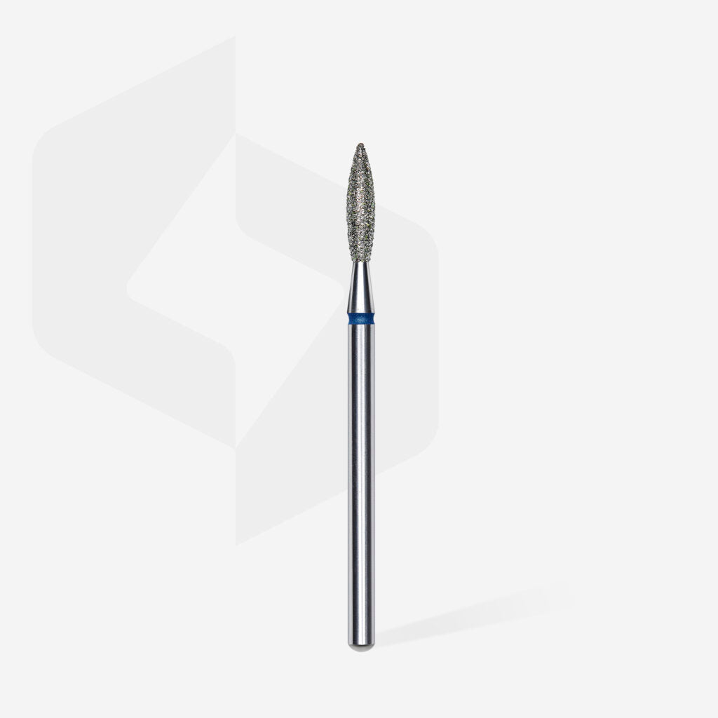 Foret diamanté « flamme », bleu, diamètre tête 2.3 mm, partie active 10 mm