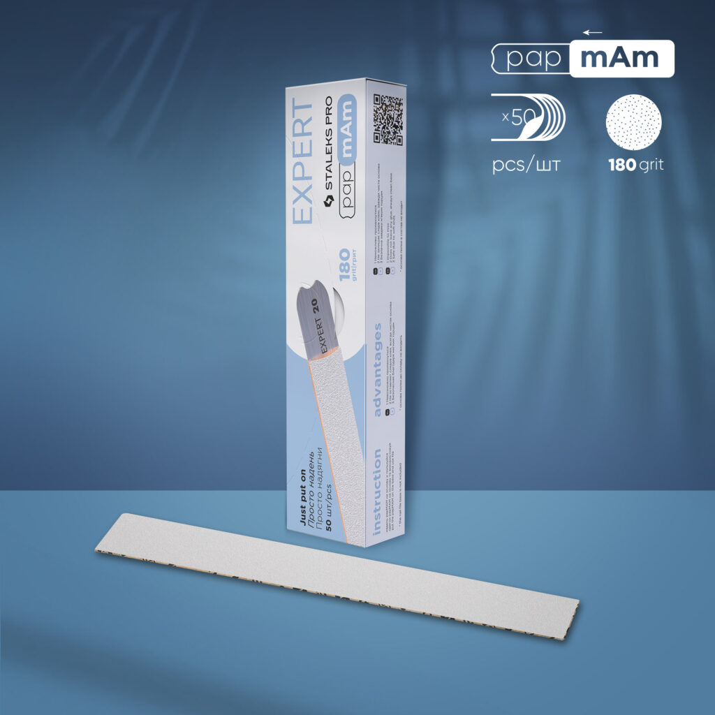 Limes blancs jetables papMam EXPERT 22 grain 180 (50 pièces)