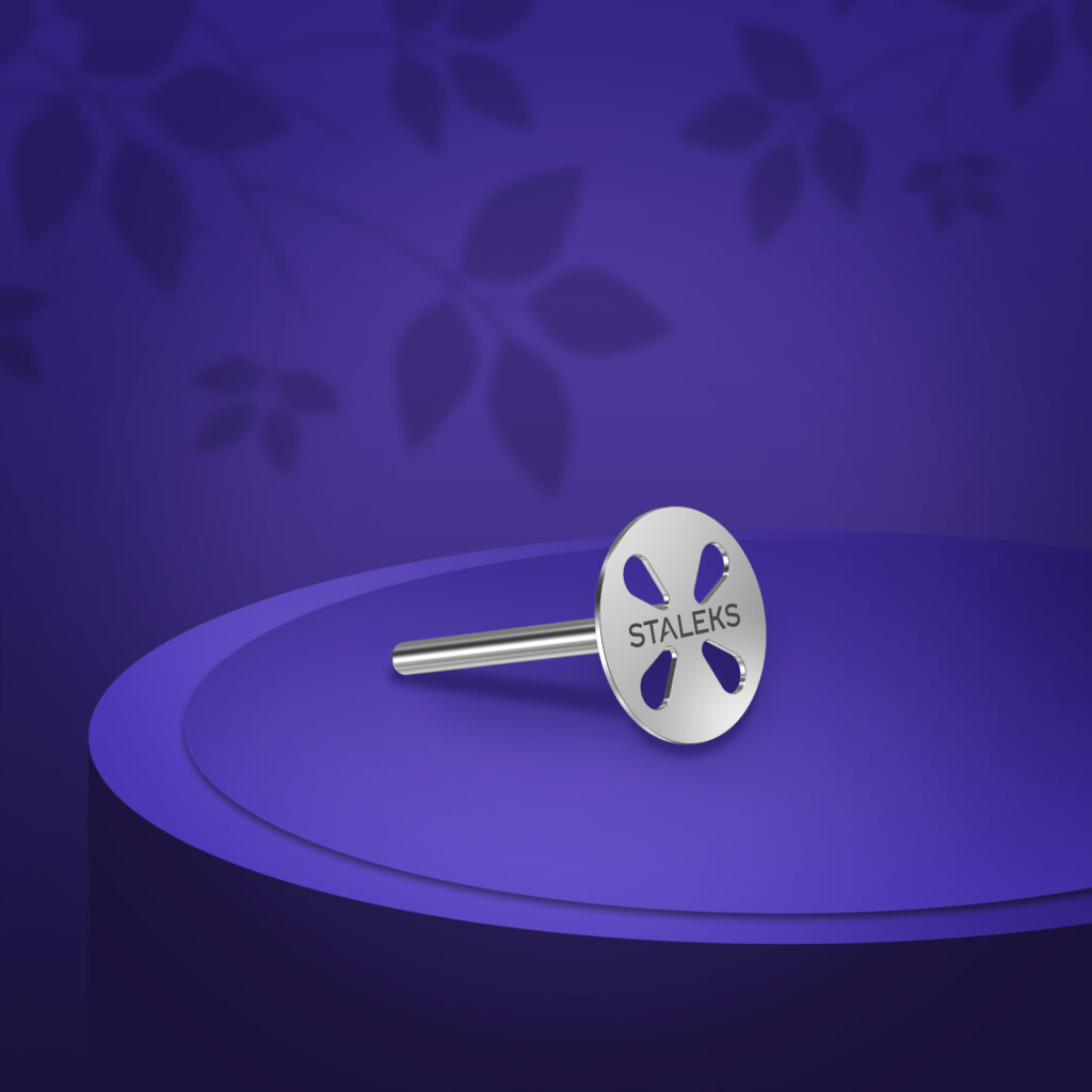 Disque de pédicure STALEKS EXPERT PODODISC S avec limes jetables, grain 180, 15 mm (5 pièces)