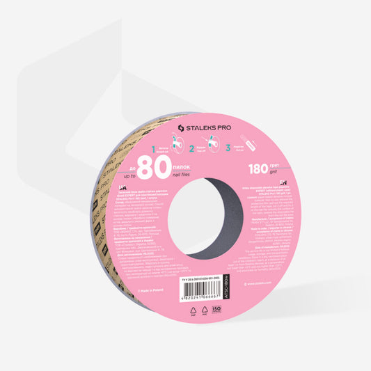 RECHARGE Ruban abrasif blanc jetable papmAm EXPERT grain 180 pour l’étui en plastique (Donut)