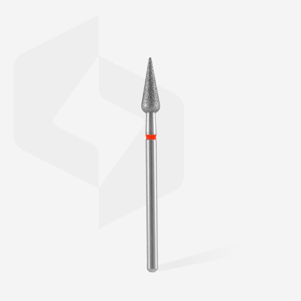 Foret diamanté « tulipe », rouge, diamètre tête 4 mm, partie active 12 mm